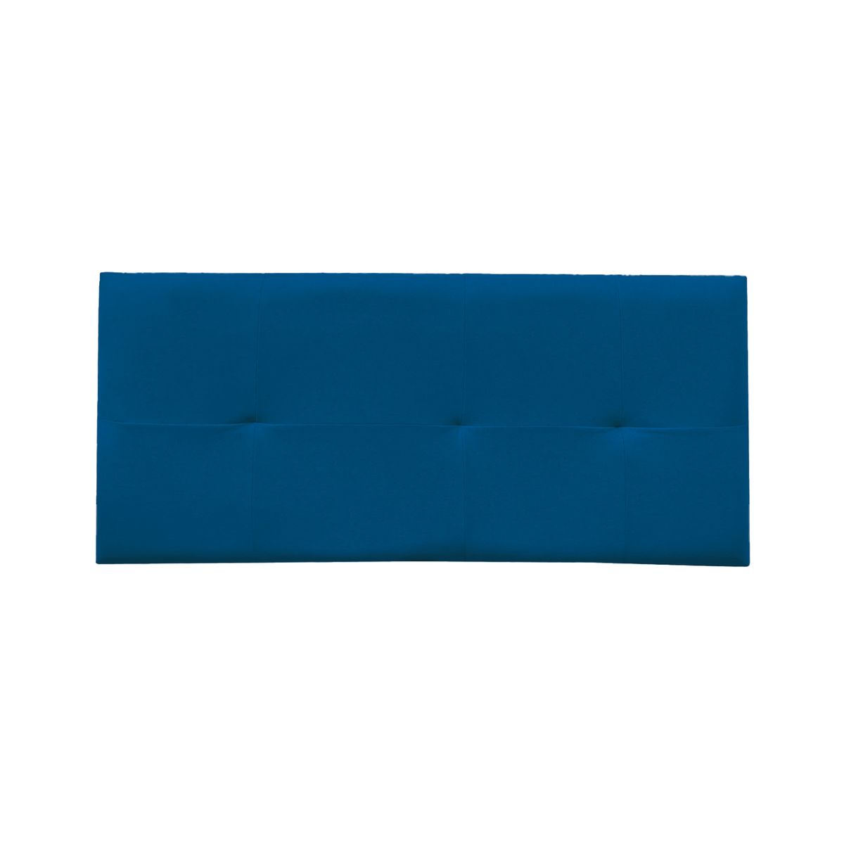 GENERICO - Combo Cama tapizada Sabana - 2plz Azul + colchón semiortopédico