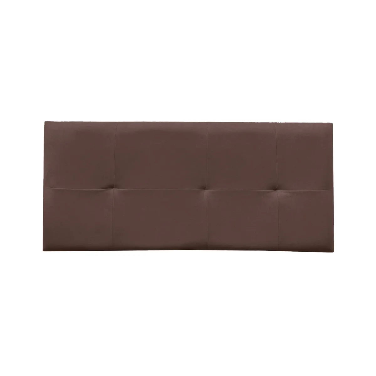 GENERICO - Combo Cama tapizada Sabana - Queen Marrón + colchón semiortopédico