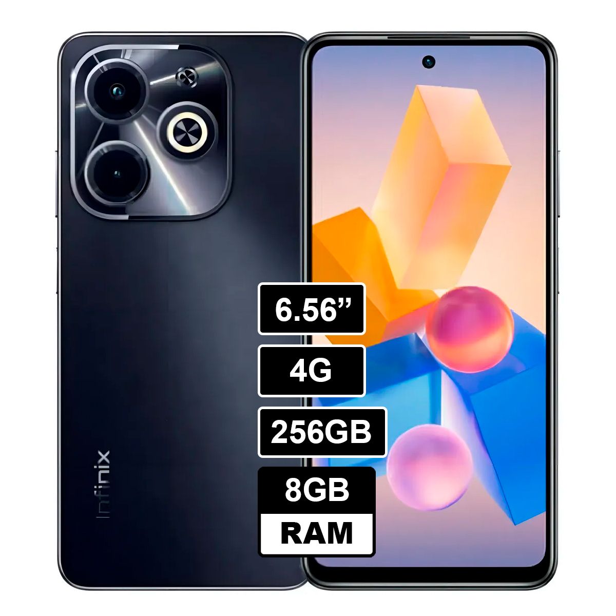 INFINIX - Celular Infinix Hot 40i 8GB RAM 256GB NEGRO