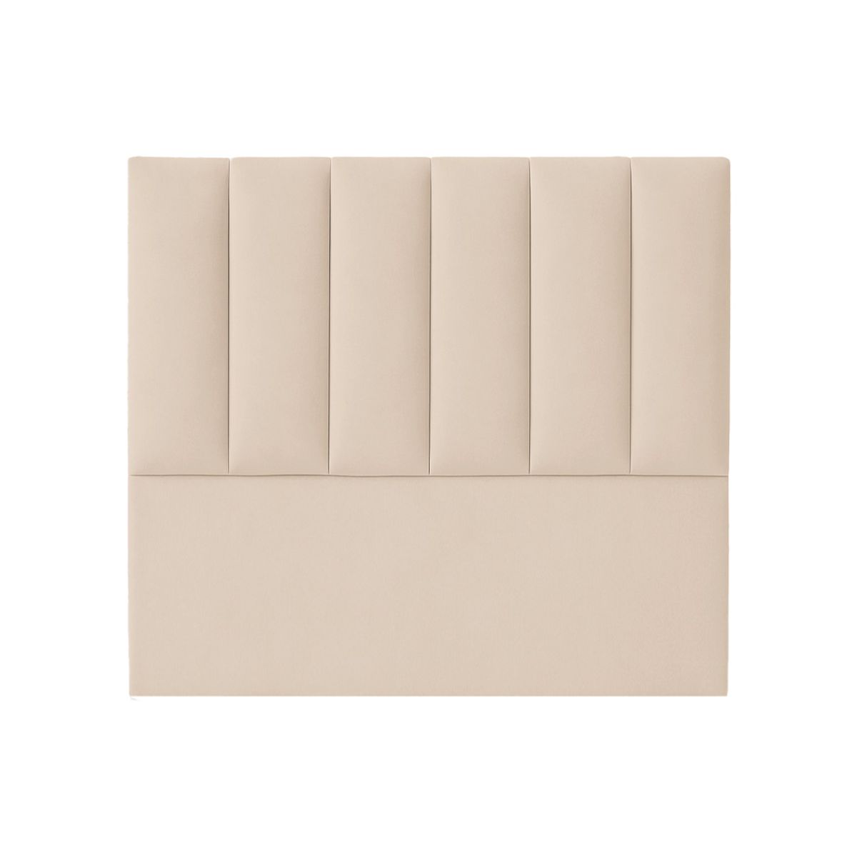 GENERICO - Combo Cama tapizada Luzia Pcromadas - 15plz Beige claro + colchón semiortopédico