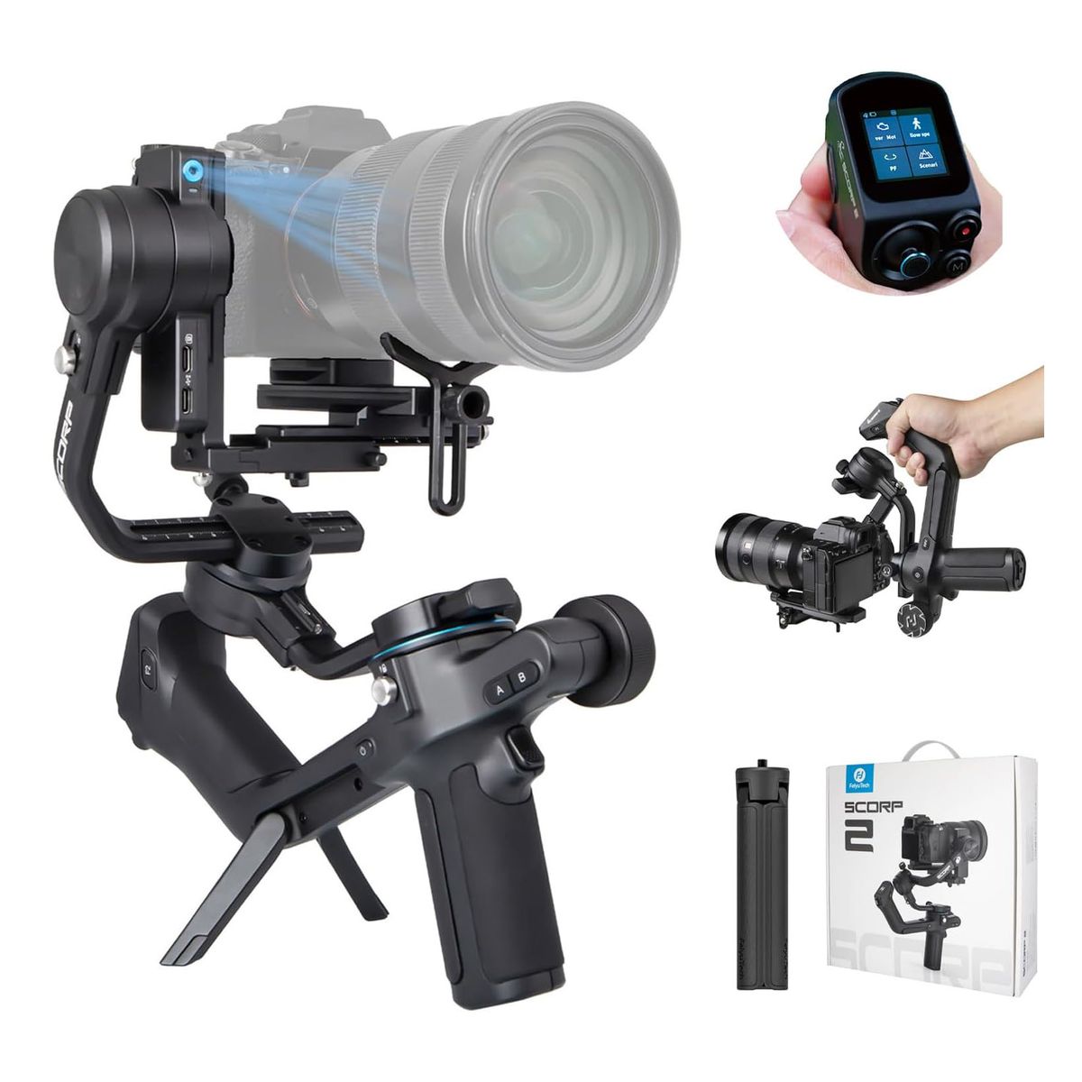 FEIYUTECH - FEIYU SCORP 2 -  Gimbal Estabilizador para cámaras DSLR profesionales