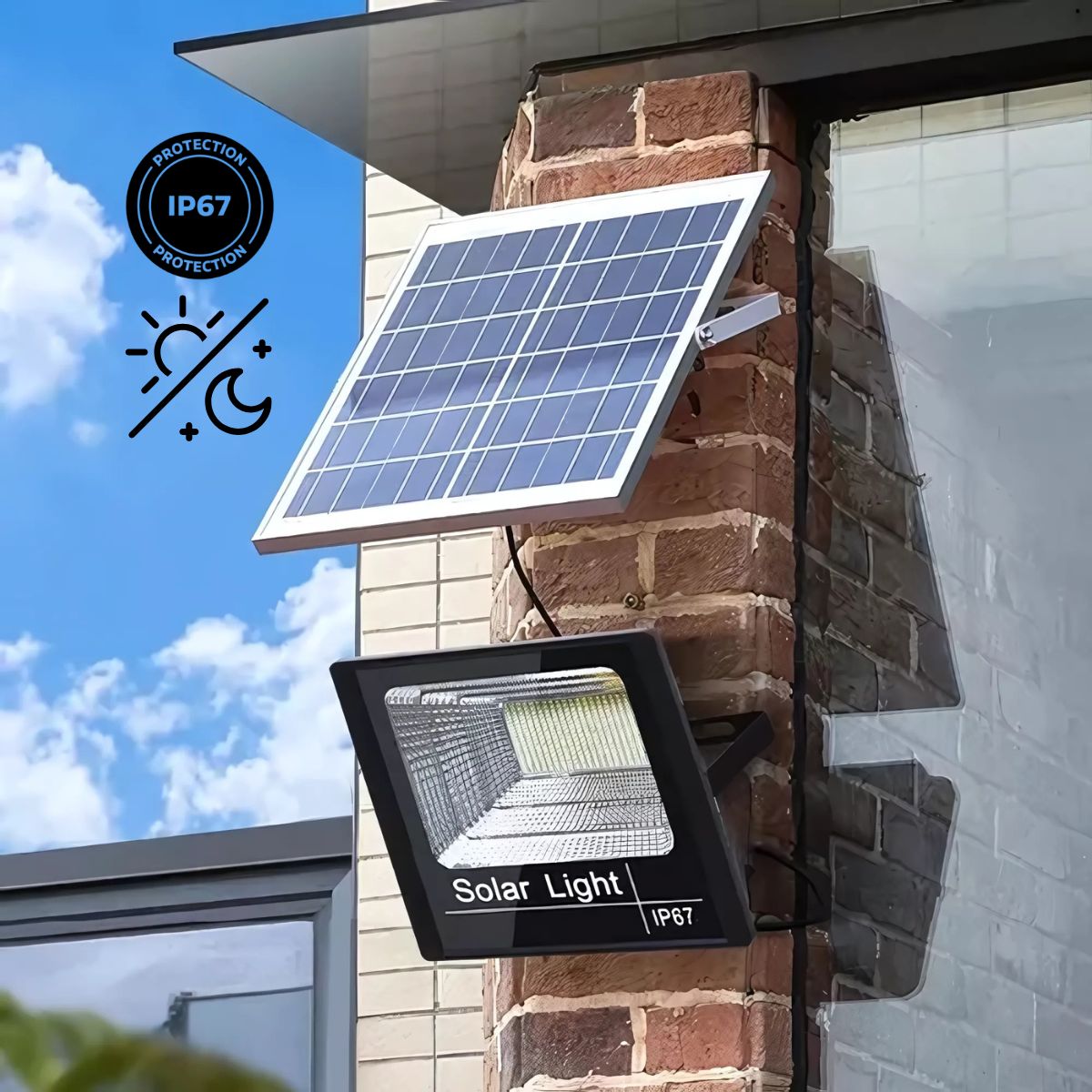 GENERICO - REFLECTOR SOLAR LED  1200W