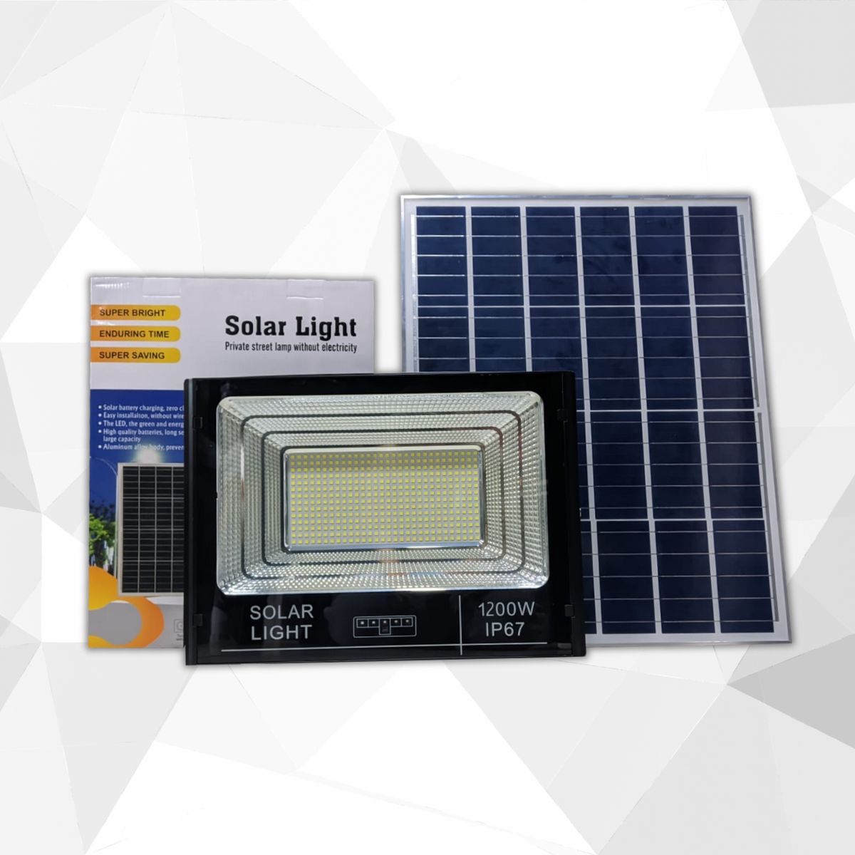 GENERICO - REFLECTOR SOLAR LED  1200W