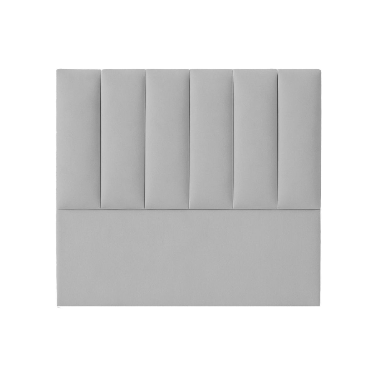 GENERICO - Combo Cama tapizada Luzia Pcromadas - 15plz Gris claro + colchón semiortopédico