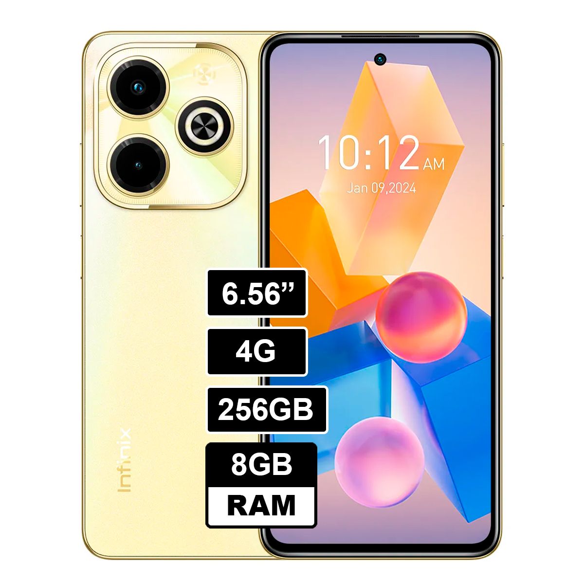 INFINIX - Celular Infinix Hot 40i 8GB RAM 256GB AMARILLO