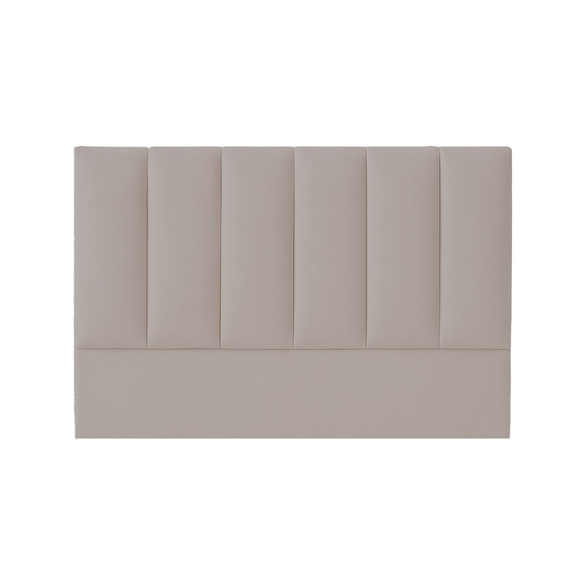 GENERICO - Combo Cama tapizada Luzia - 2plz Beige oscuro + colchón semiortopédico