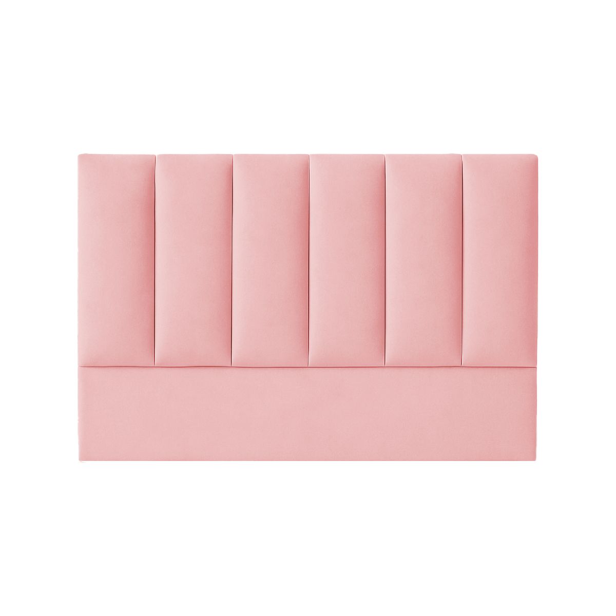 GENERICO - Combo Cama tapizada Luzia - 2plz Rosado + colchón semiortopédico