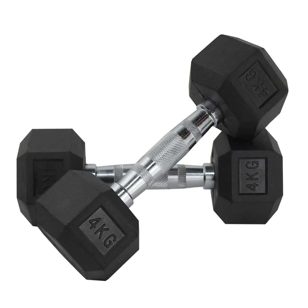 GENERICO - Mancuernas hexagonales de Goma 4KG