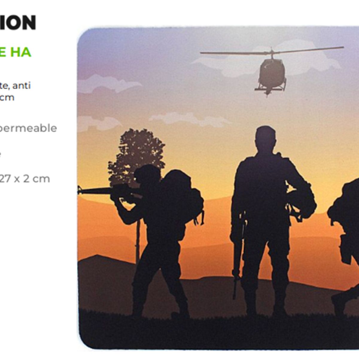 HALION - Pad Mouse Gamer HA-MP002 32 x 27 CM HALION