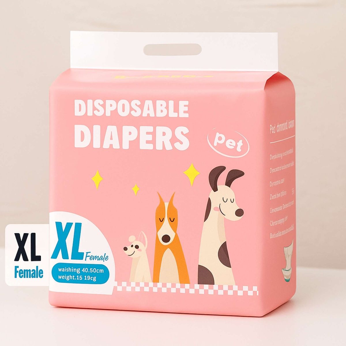 GENERICO - Pañal de Celo Para Hembra - Talla XL