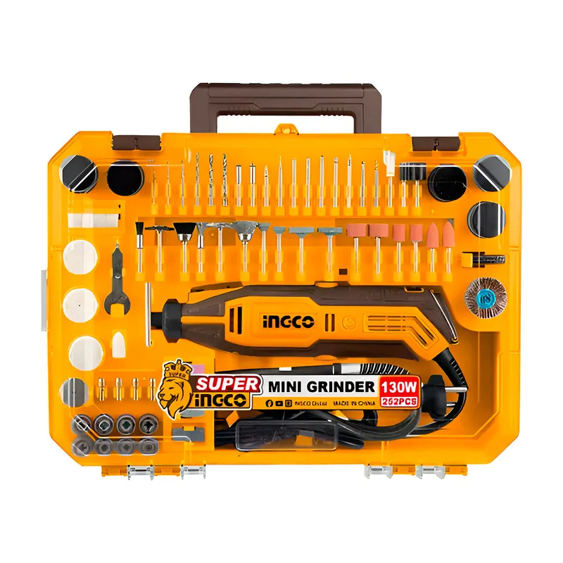 INGCO TOOLS - Mini Grinder 130w Taladro Multipropósito Cortador Maleta