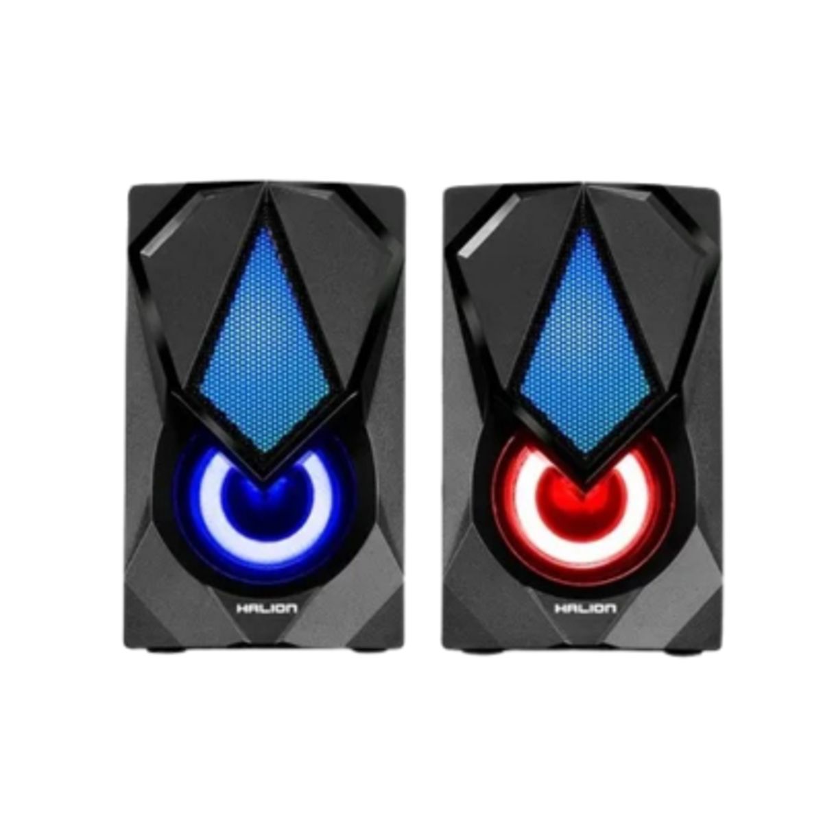 HALION - Parlante Gamer Marca Halion 2.0 USB Modelo HA-S252 Diamante, RGB, Jack 3.5mm, 12Watts