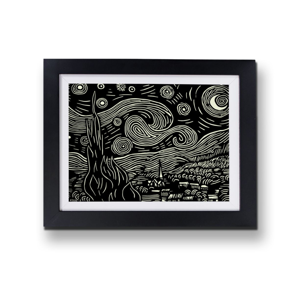 MOON - Cuadro la noche estrellada