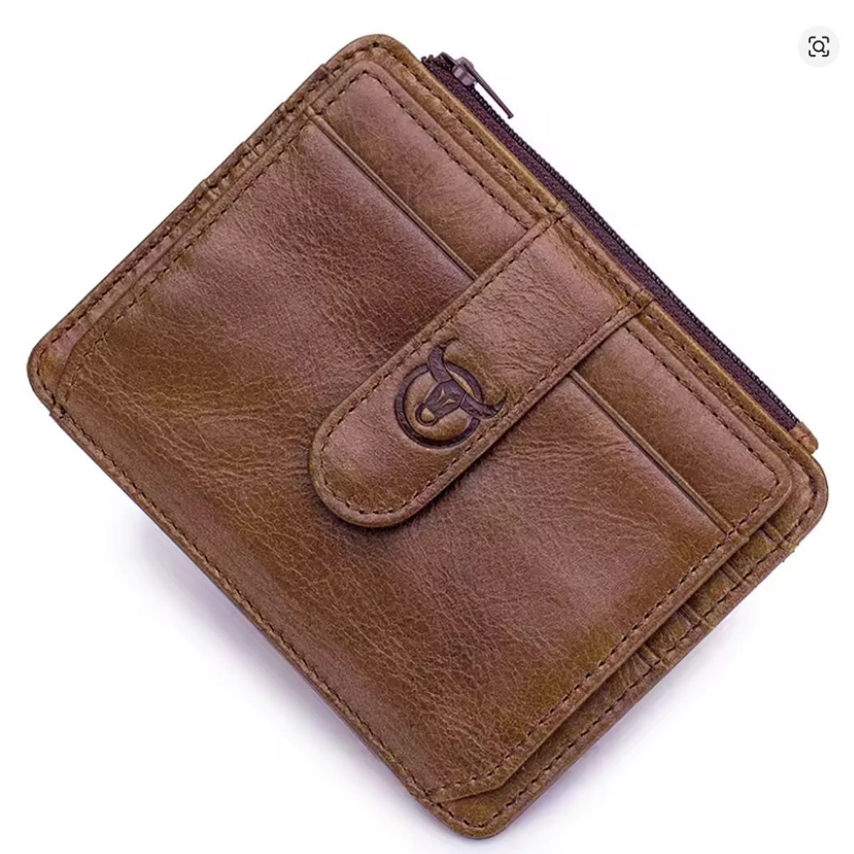 BULLCAPTAIN - Billetera Bullcaptain Tarjetero Cuero Con Bloqueo Rfid