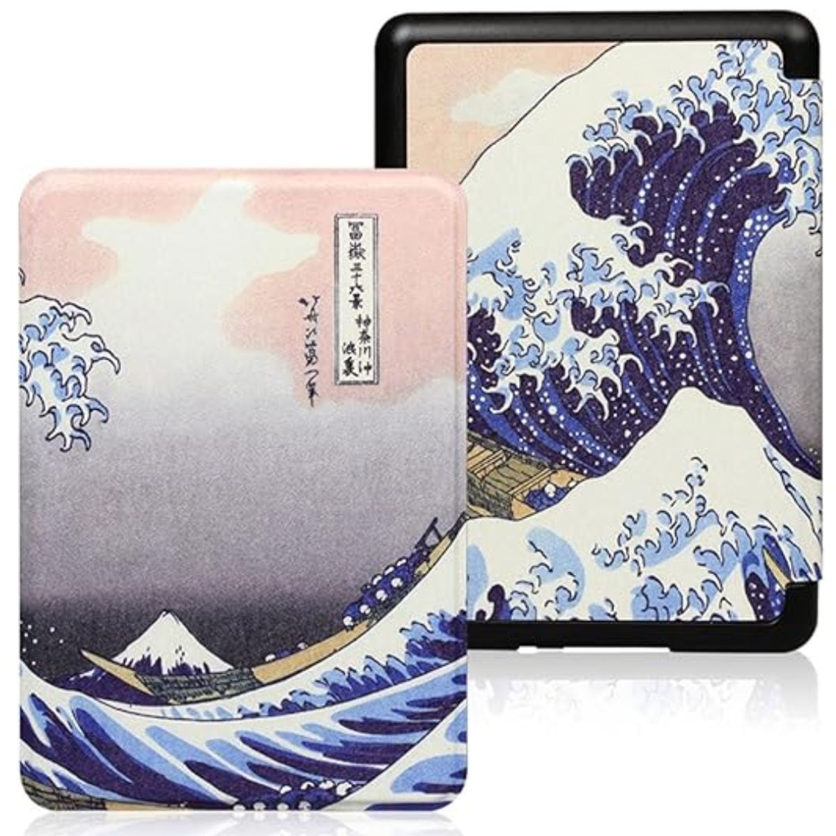 GENERICO - Case Funda para Kindle Paperwhite 12° 2024 C/sujetador Ola kanawaga