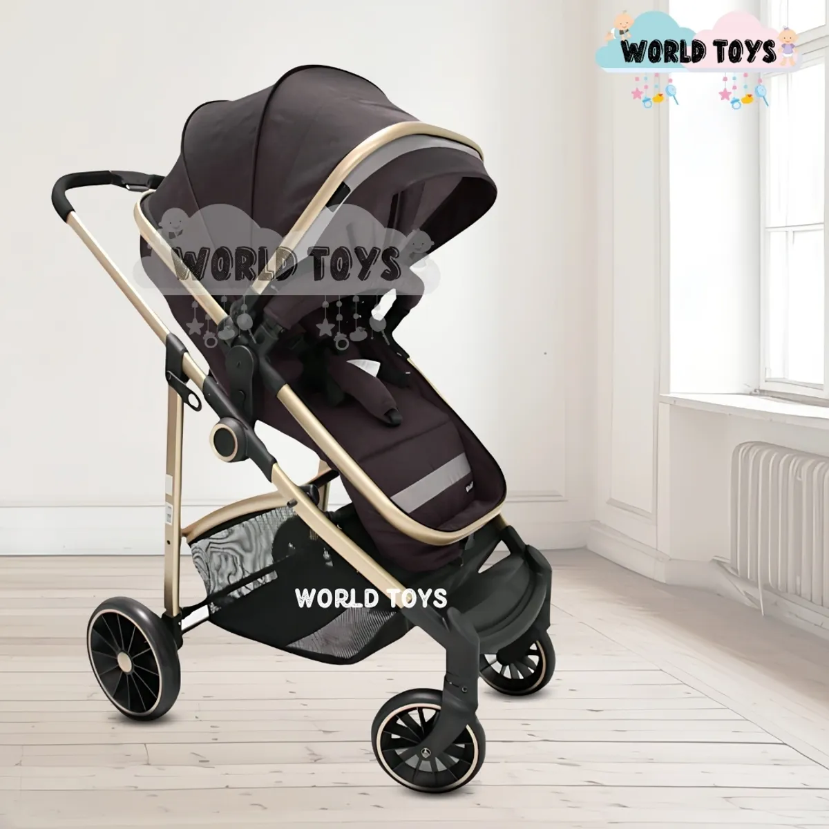 BABY - Coche Cuna Moisés de Lujo «CARRI DELUXE» Black