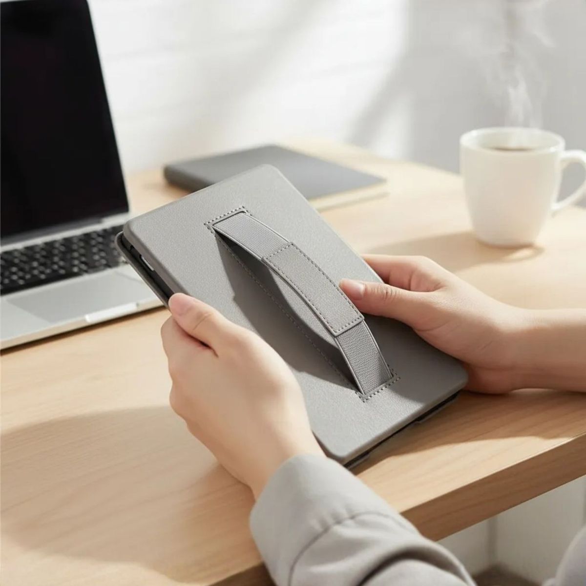 GENERICO - Case Funda para Kindle Paperwhite 12° 2024 C/sujetador Arbol Rosado