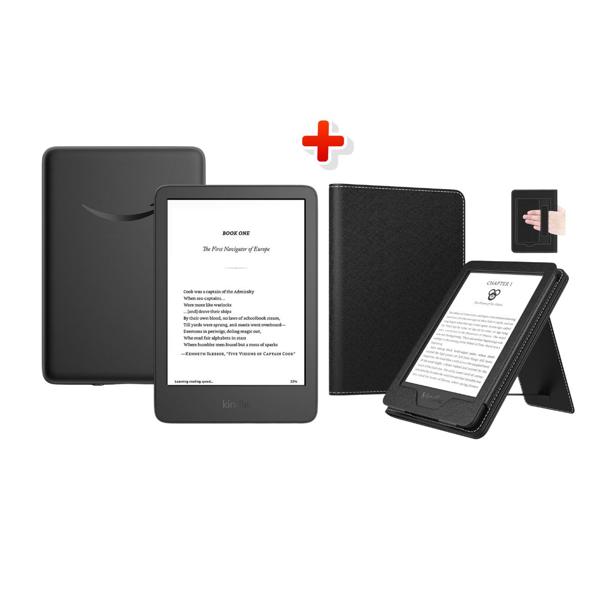AMAZON - Amazon Kindle 11 gen 2024 -16 Gb de 6 pulg + Funda Soporte - Negro