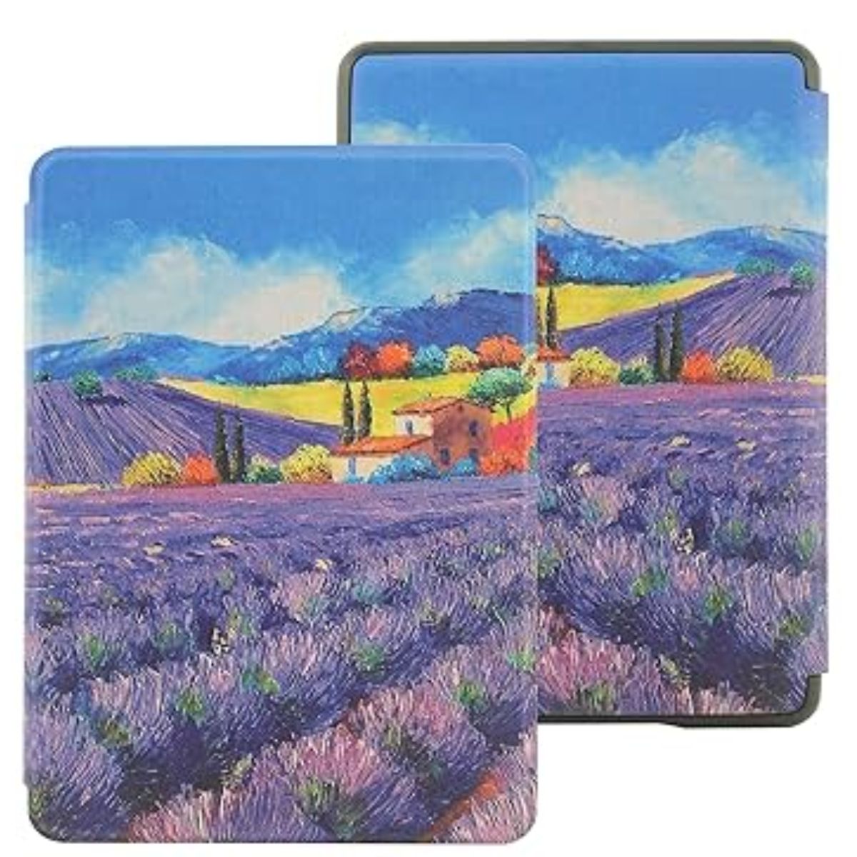 GENERICO - Funda case c/sujetador para amazon Kindle 11 GEN 6 2022-2024 6 pulg Campo Lavanda