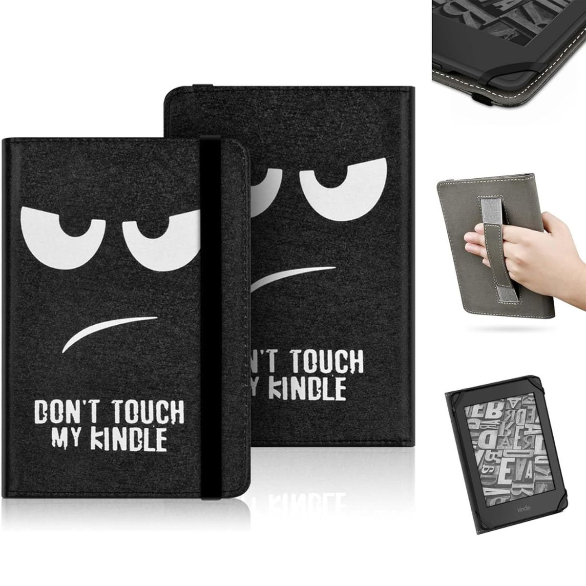 GENERICO - Funda case UNIVERSAL con sujetador para ebook kindle Kobo 6 DonTouch