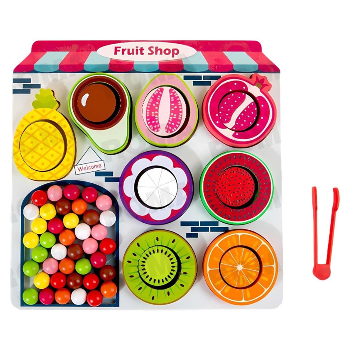 GENERICO - TIENDA DE FRUTAS  JUEGO DIDÁCTICO