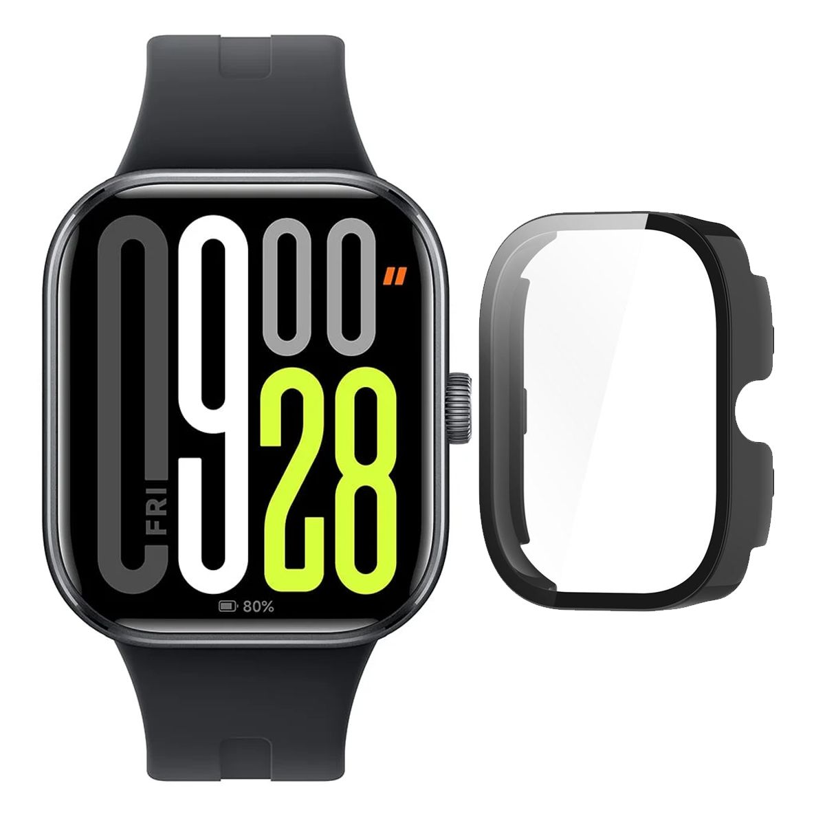 XIAOMI - Xiaomi Redmi Watch 5  Negro + Protector Bumper Negro