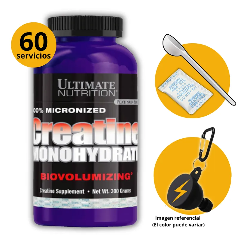 ULTIMATE NUTRITION - CREATINA ULTIMATE NUTRITION 300gr SCOOP GEL ANTIHUMEDAD Y PORTASUPLES