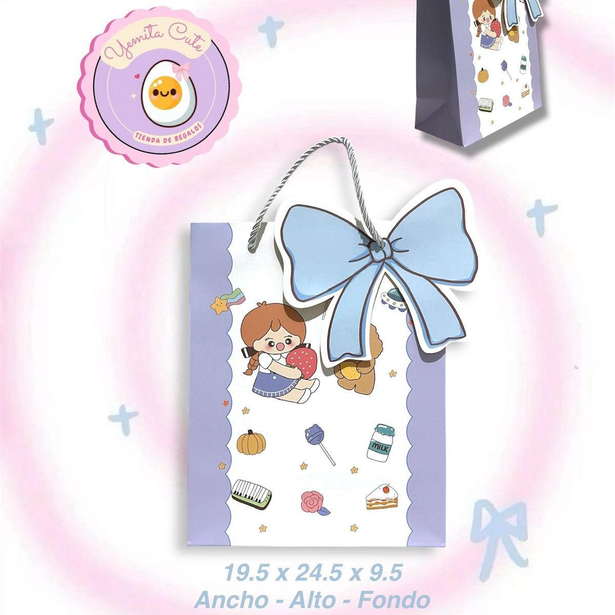 GENERICO - BOLSA DE REGALO KAWAII - PACK DE 6 UNIDADES
