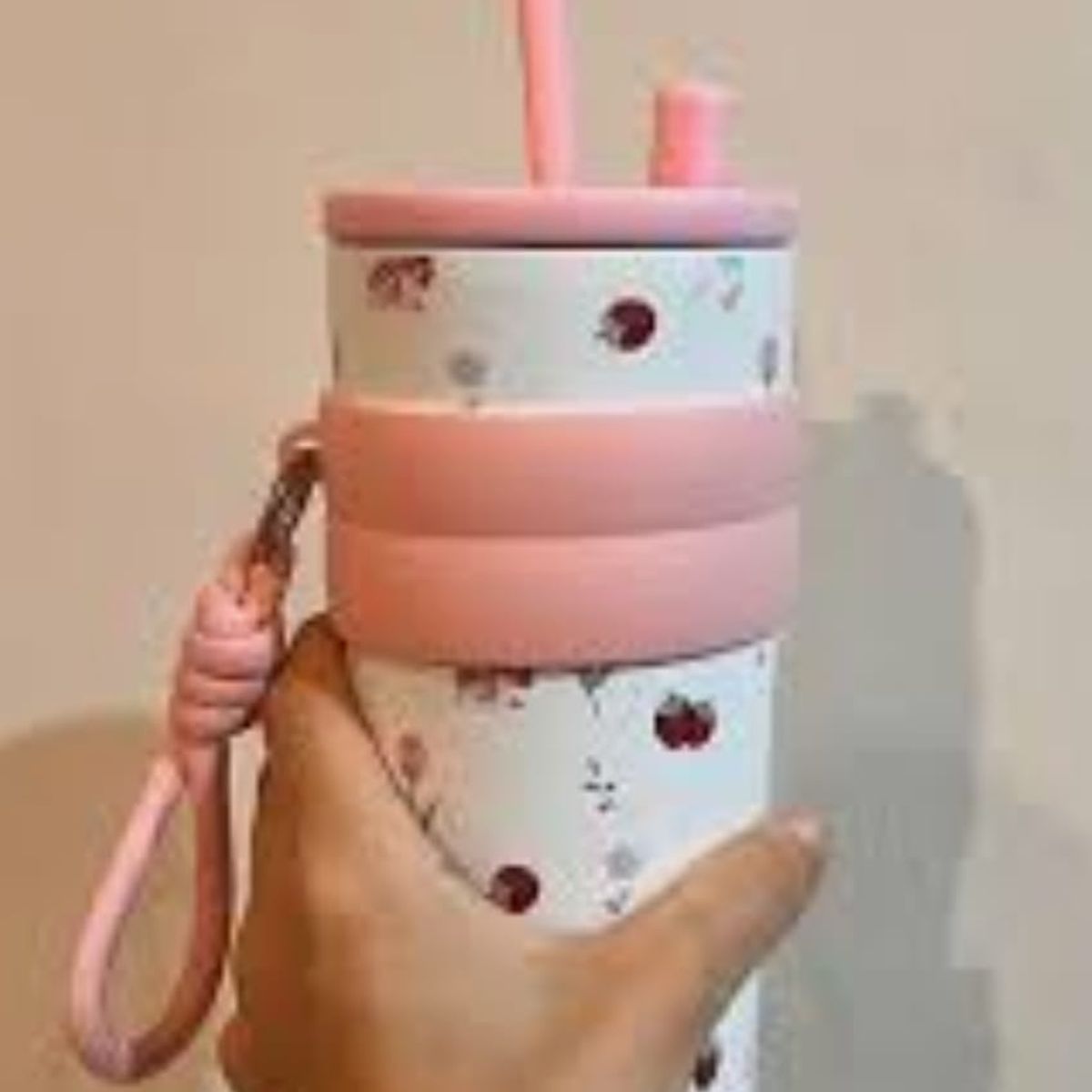 GENERICO - Vaso térmico reutilizable de acero inoxidable para café helado caliente rosa