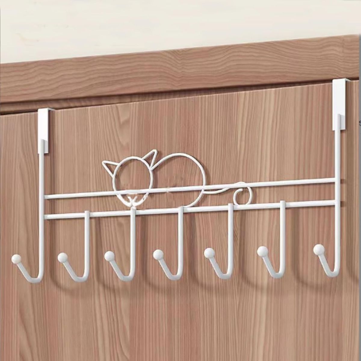 GENERICO - Colgante Para Puerta De Metal Perchero De 7 Ganchos P7-GB