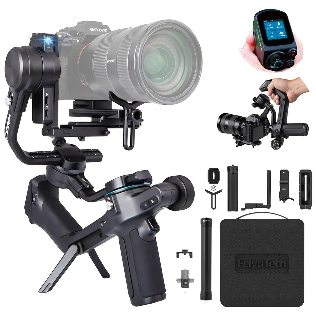 FEIYUTECH - Estabilizador Gimbal Scorp 2 Kit Feiyutech Sony Canon Nikon