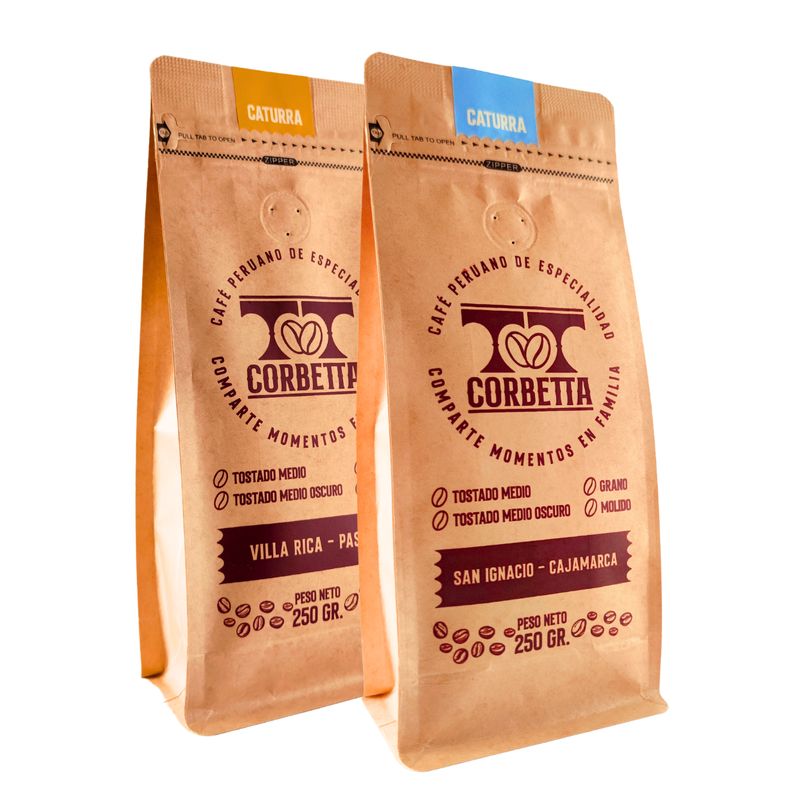 CORBETTA - Café de Especialidad Molido 250 Gr Villa Rica y San Ignacio