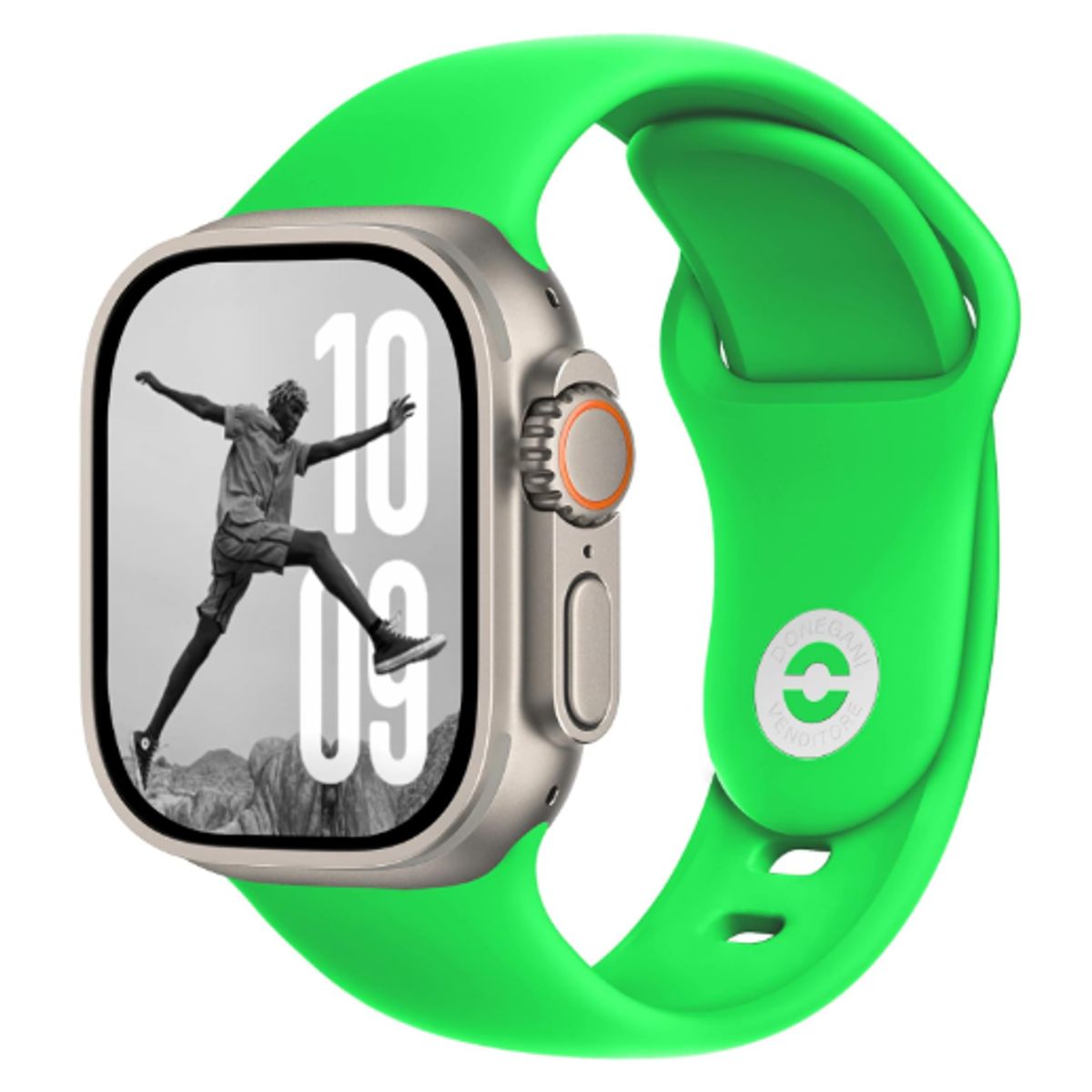 GENERICO - Correa clásica para Apple Watch 42mm - VERDE FLUORESCENTE