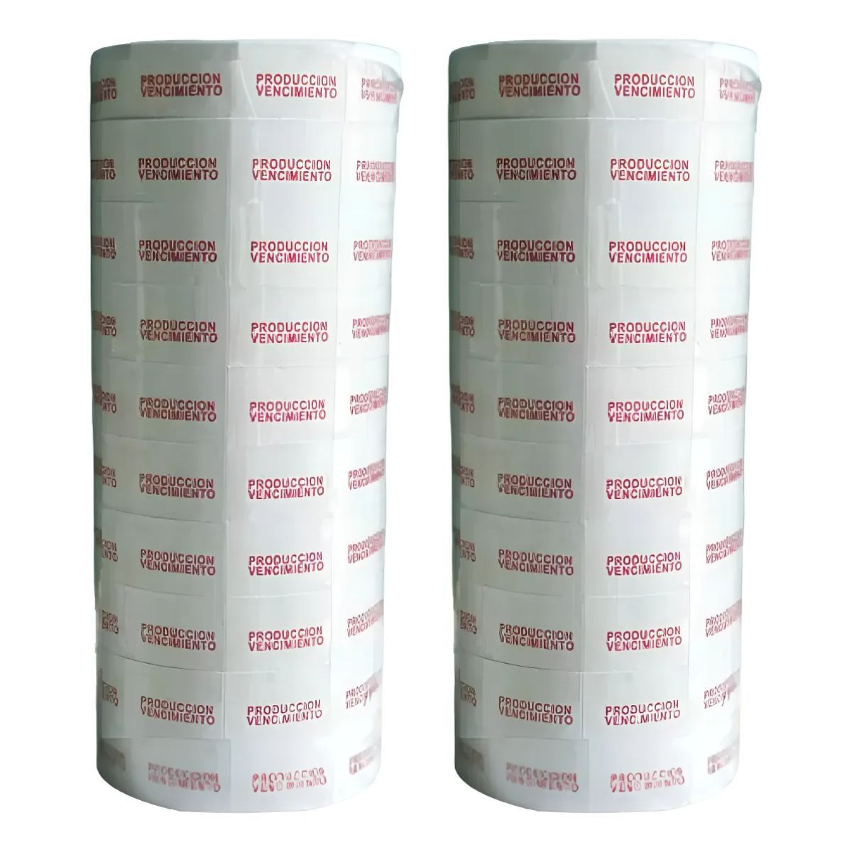 GENERICO - 20 Rollos Etiqueta Stickers Adhesivos Producción Vencimiento