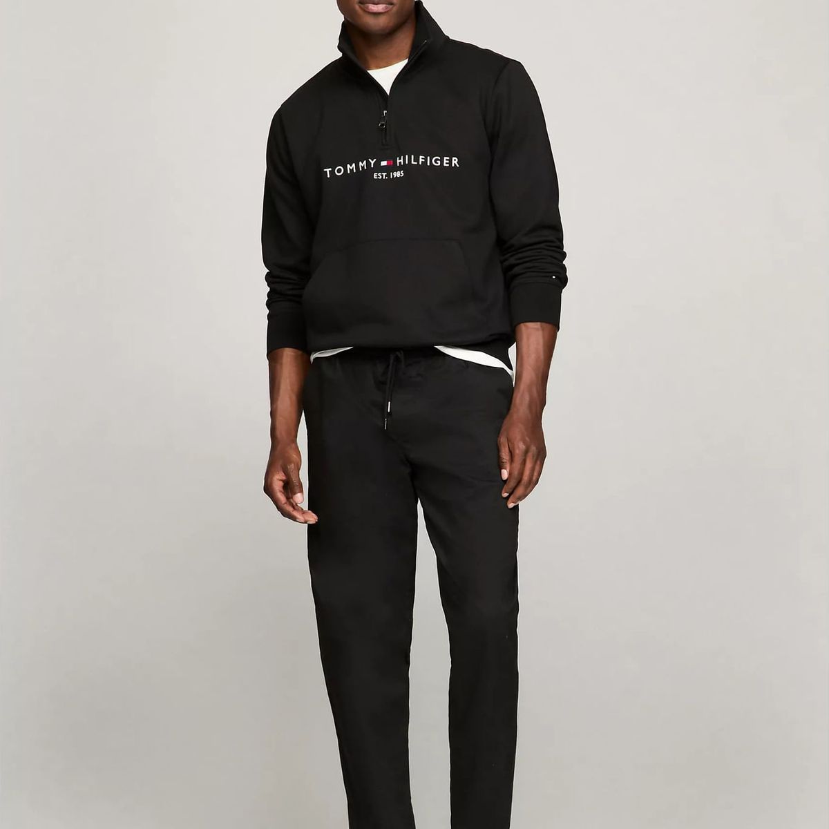 TOMMY HILFIGER - M TOMMY LOGO MOCKNECK