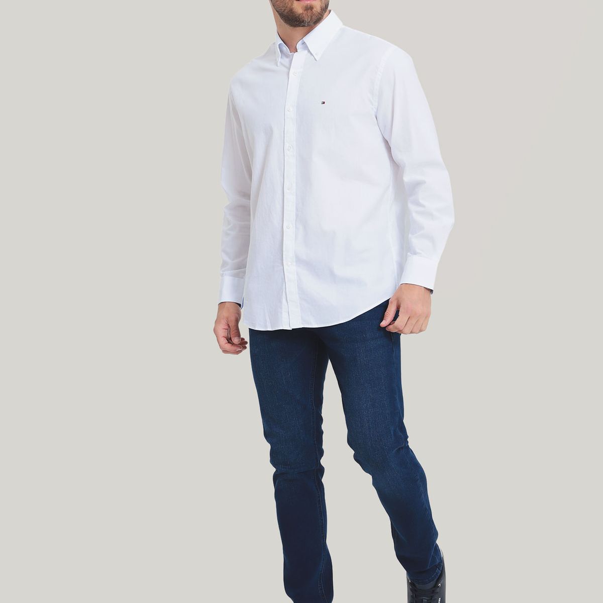 TOMMY HILFIGER - CAMISA VESTIR DRESS SHIRT WHITE