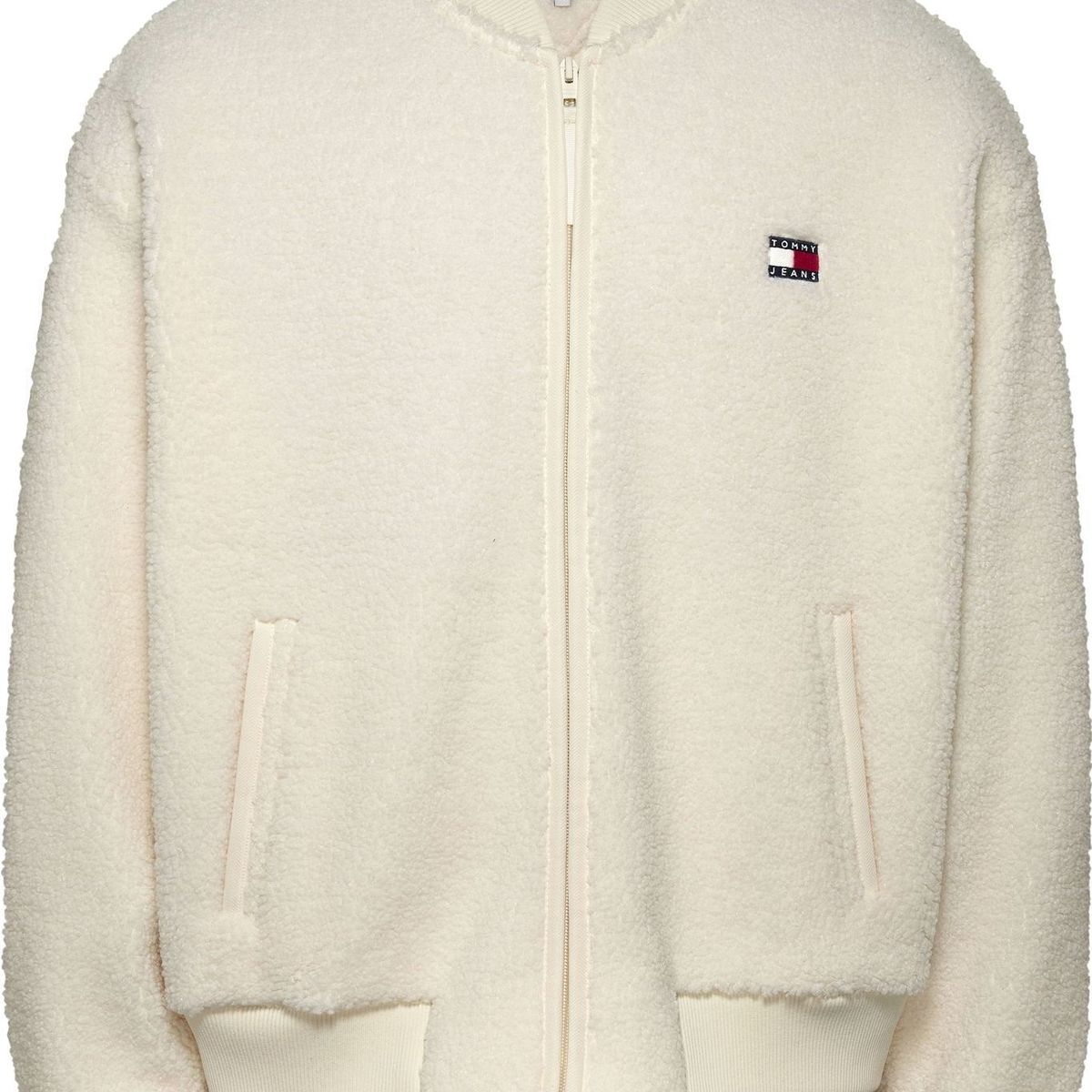 TOMMY HILFIGER - SWEATSHIRT TJM BOXY TEDDY ZIP THRU BOMBER TH