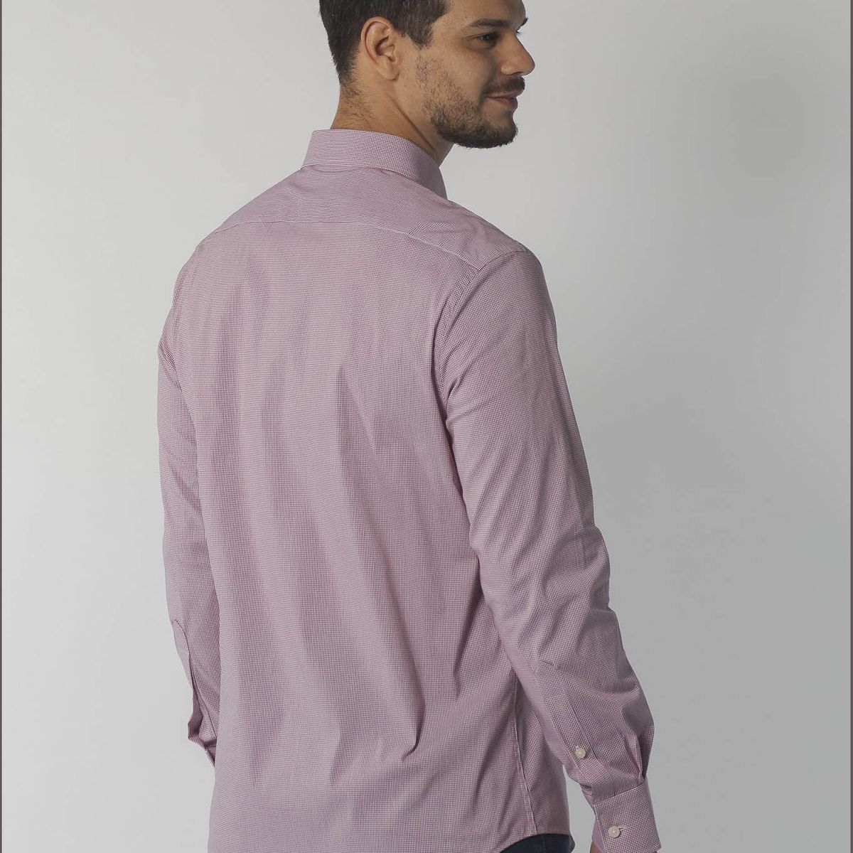 TOMMY HILFIGER - CAMISA VESTIR DRESS SHIRT DARK RED