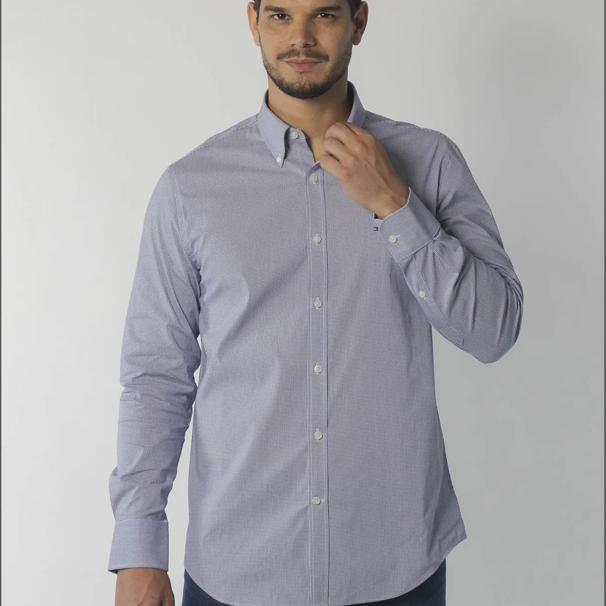 TOMMY HILFIGER - CAMISA VESTIR DRESS SHIRT NAVY