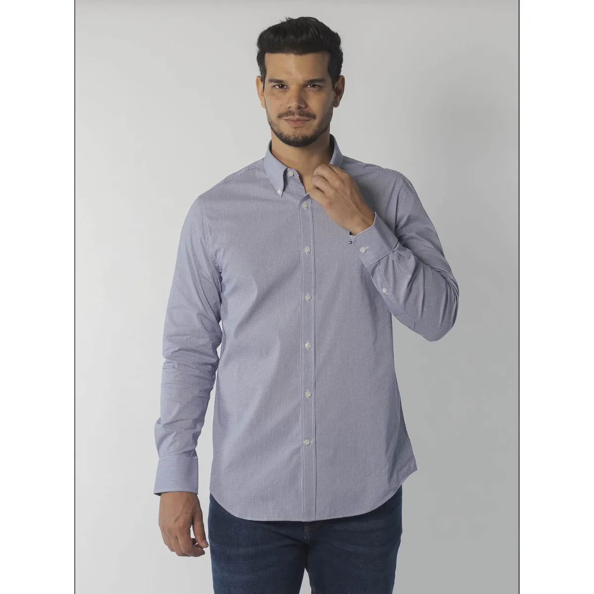 TOMMY HILFIGER - CAMISA VESTIR DRESS SHIRT NAVY