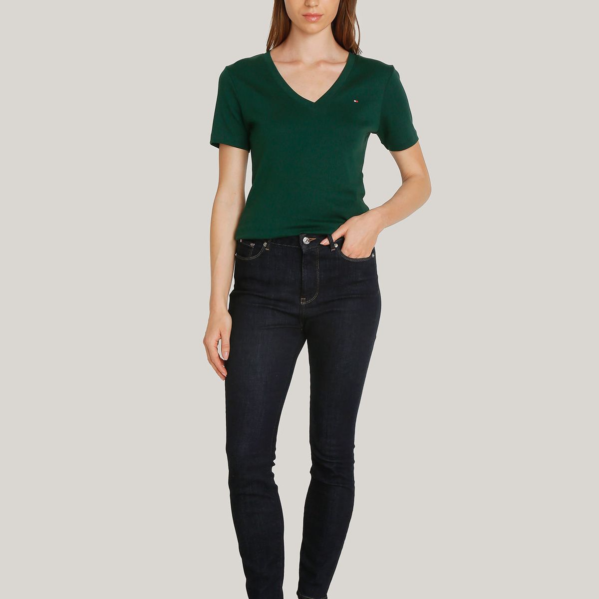 TOMMY HILFIGER - JEAN IM HARLEM U SKINNY HW A LOALA