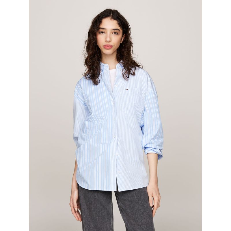 TOMMY HILFIGER - BLUSA TJW OVR STRIPE MIX ESSENTL SHI