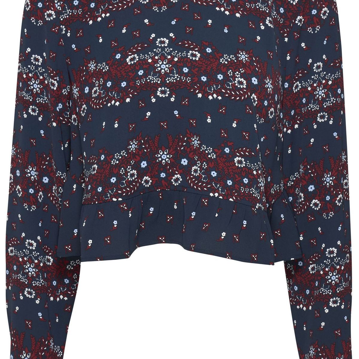 TOMMY HILFIGER - BLUSA TJW PEPLUM FLORAL MIX BLOUSE