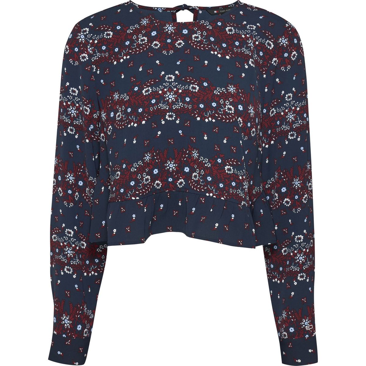 TOMMY HILFIGER - BLUSA TJW PEPLUM FLORAL MIX BLOUSE
