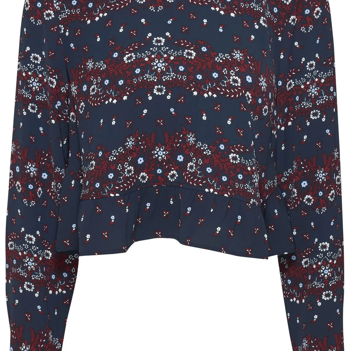 TOMMY HILFIGER - BLUSA TJW PEPLUM FLORAL MIX BLOUSE