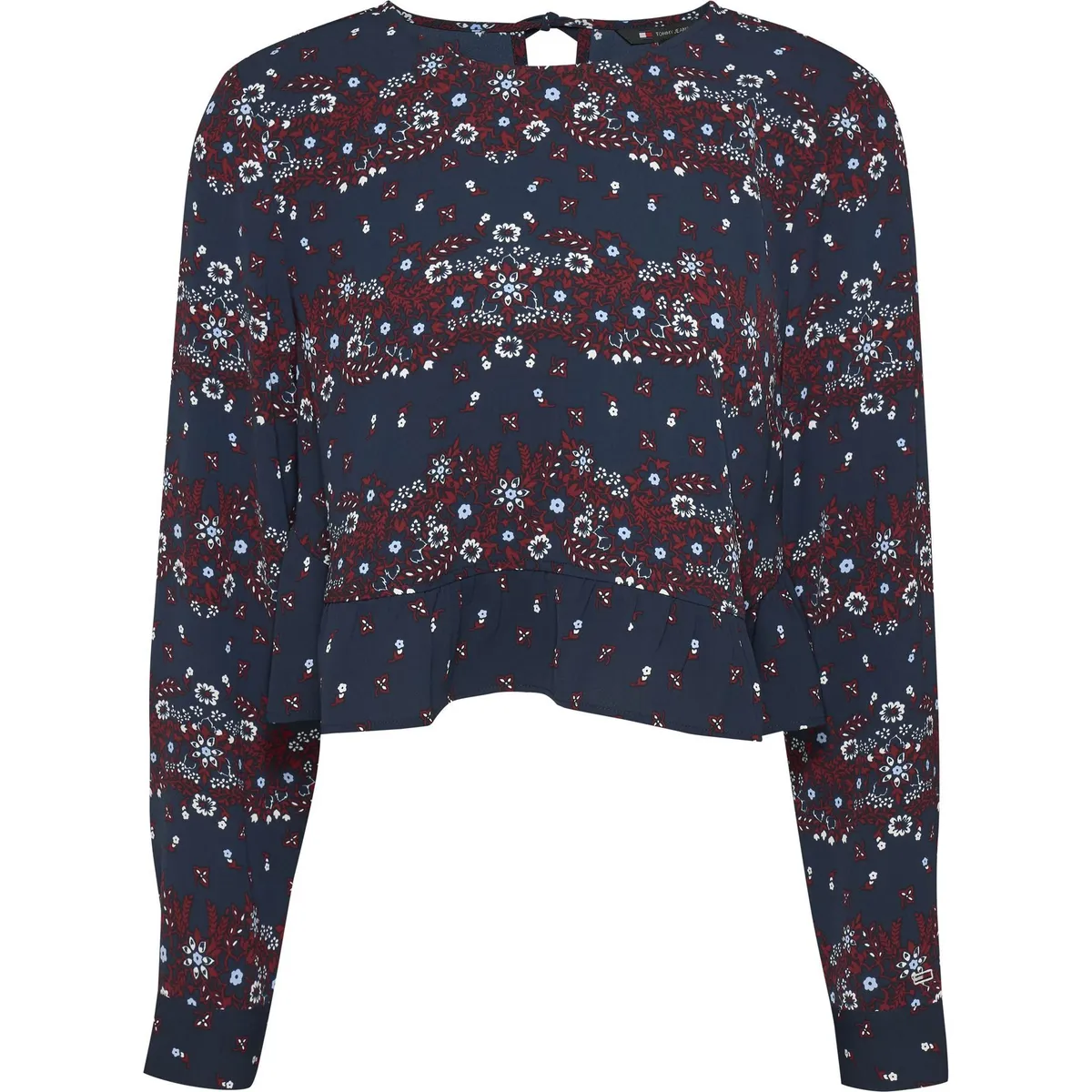 TOMMY HILFIGER - BLUSA TJW PEPLUM FLORAL MIX BLOUSE