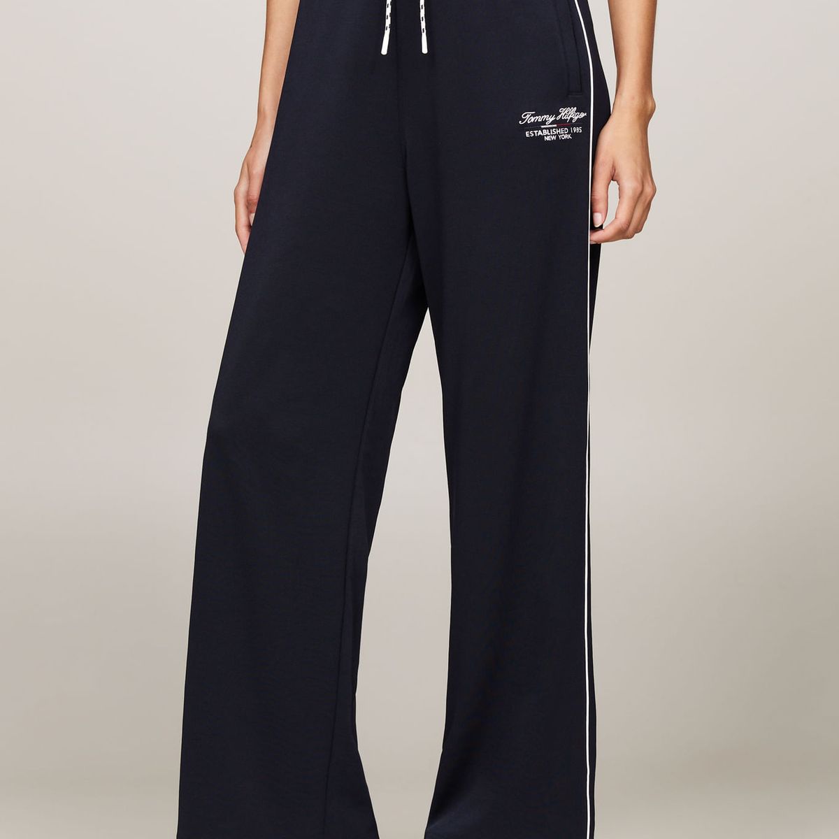 TOMMY HILFIGER - PANTALON SCRIPT GRAPHIC WIDE LEG PANT