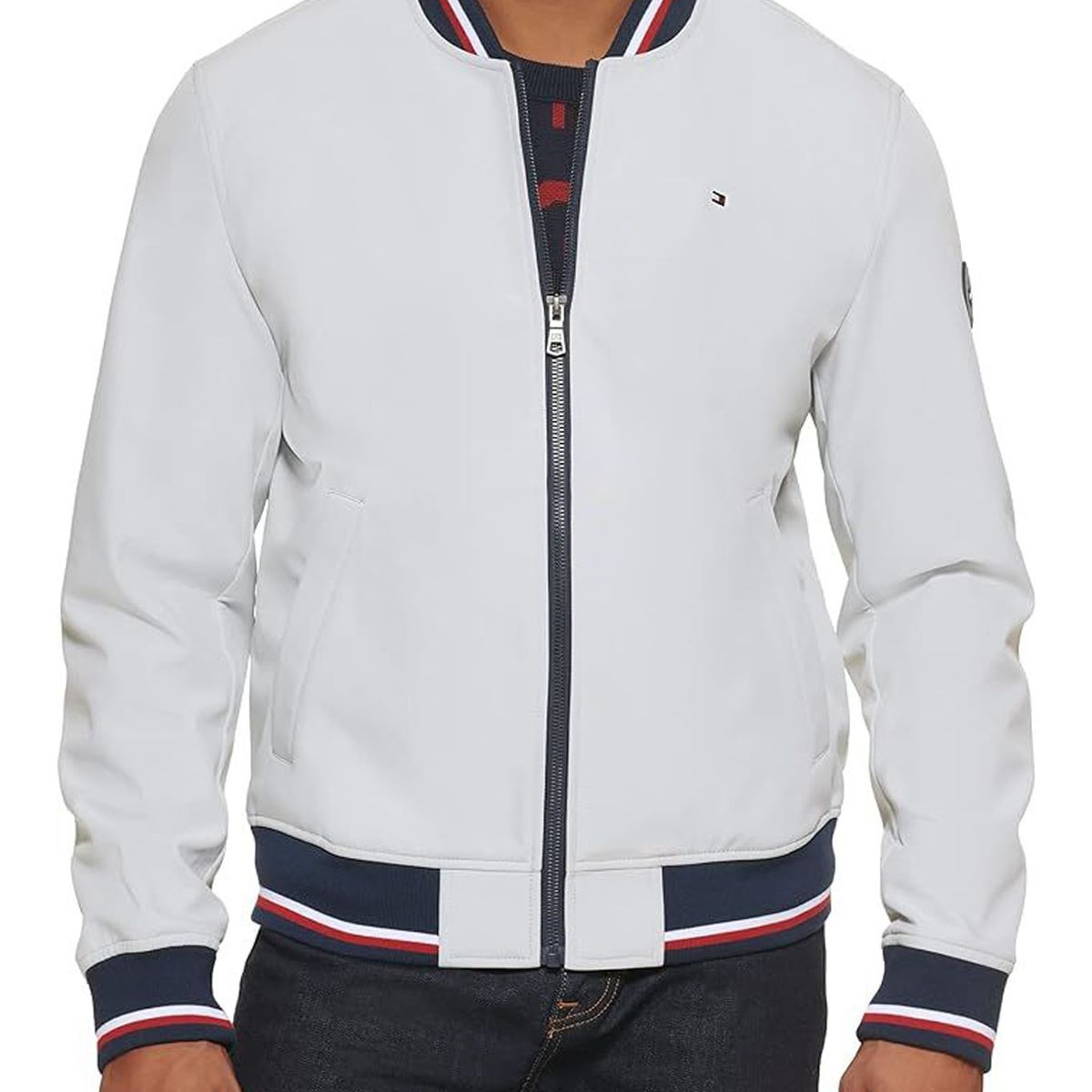 TOMMY HILFIGER - CASACA VARSITY BOMBER WITH TRI COLOR