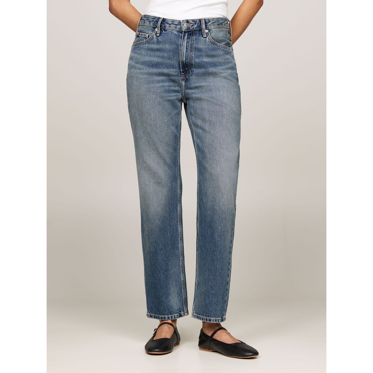 TOMMY HILFIGER - JEAN CLASSIC STRAIGHT HW A PAT