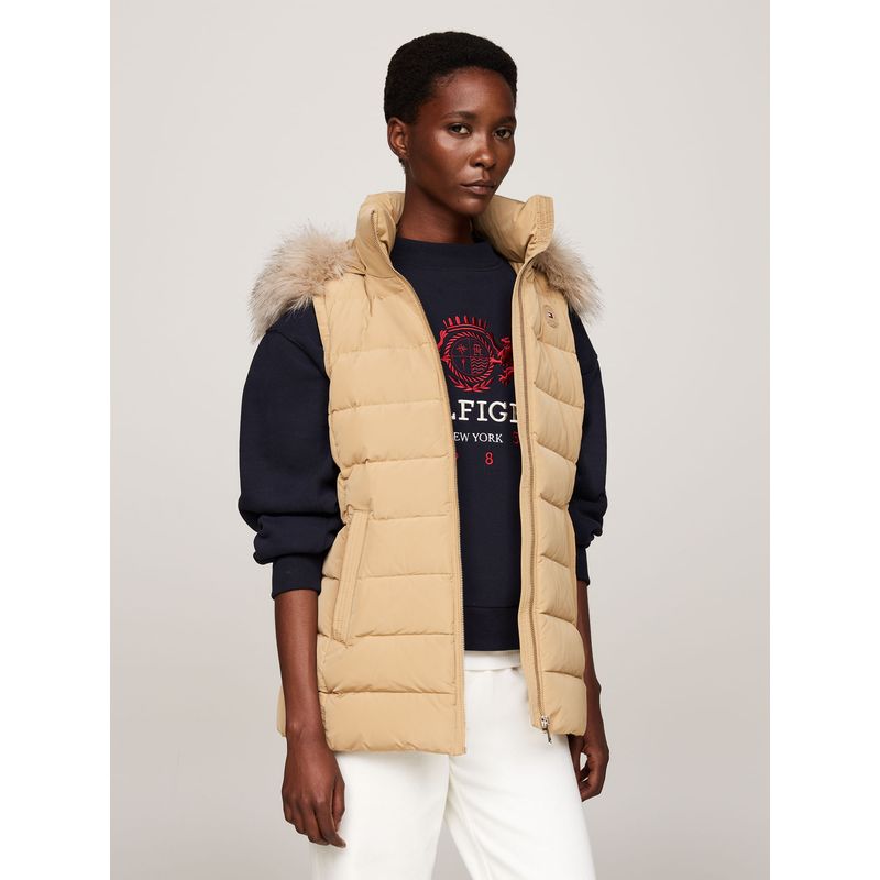 TOMMY HILFIGER - CHALECO HERITAGE DOWN TYRA VEST WITH F